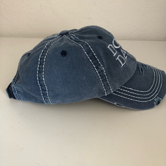 Dog Dad Distressed Ball Cap - Picture 3 of 7